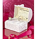 21st Glass Key And Musical Box