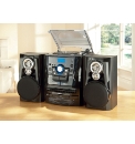 JDW Midi System with Turntable - Black