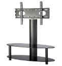 Black TV Stand + Bracket (up to 55in)