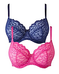 Pack of 2 Underwired Full Cup Bras