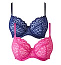 Pack of 2 Underwired Full Cup Bras