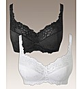 Shapely Figures White Black Ruby Bras