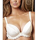 Splendour Satin Padded Plunge Bra