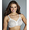 White Non Wired Full Cup Dotty Bra
