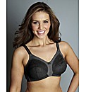 Black Non Wired Full Cup Dotty Bra