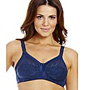 Navy Full Cup Non Wired Dotty Bra