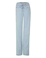 Apanage Washed Denim-look Trousers Apanage Washed Denim-look Trousers