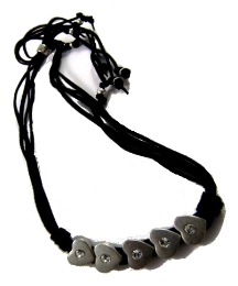 Funky Jewellery Short Leather Necklace