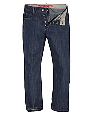 Jacamo Mens Button Fly Jeans 27 inches