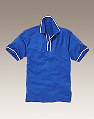 Jacamo Piped Polo Shirt Long