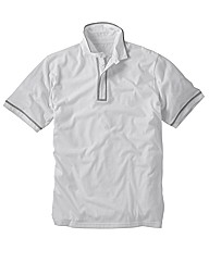 Jacamo Piped Polo Shirt Long
