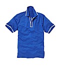 Jacamo Piped Polo Shirt Long