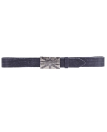 Religion Black Leather Patriotic Belt