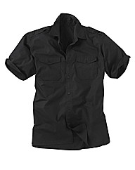 Jacamo Short Sleeve Military Shirt XLong