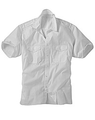 Jacamo Short Sleeve Military Shirt Long