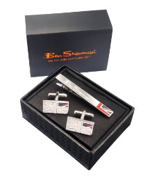 Ben Sherman Tie Pin & Cufflinks Set