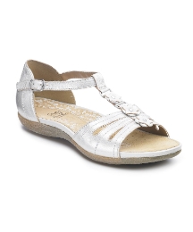 Clarks T-Bar Closed Back Sandals D Fit