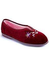 Free-Step Ladies V-Throat Slippers E Fit