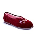 Free-Step Ladies V-Throat Slippers E Fit