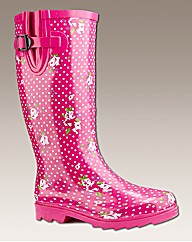 Viva La Diva Printed Wellies EEE Fit