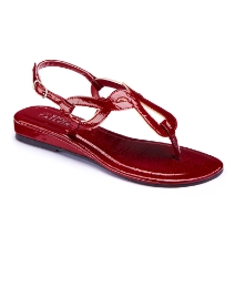 The Shoe Tailor Patent Toe-Post Sandal