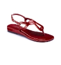 The Shoe Tailor Patent Toe-Post Sandal