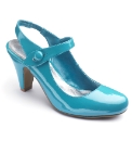 Viva La Diva Patent Slingback Shoes EEE
