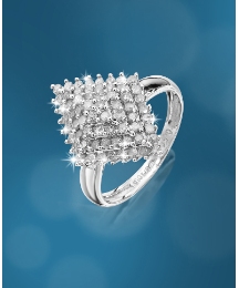 9 Carat White Gold 1ct Diamond Ring