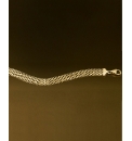 9 Carat Gold Slim Lattice Bracelet