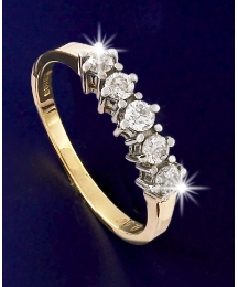 9 Carat Gold 1/2ct Diamond Ring