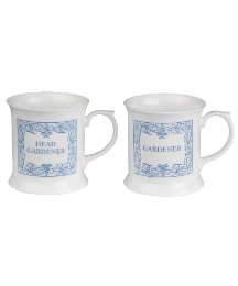 Gardner and Head Gardener Tankard Set