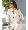Gray & Osbourn Crinkle Stud Overshirt
