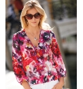Anise Printed Chiffon Top