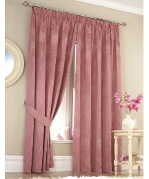 Candice Woven Jacquard Lined Curtains