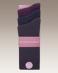 Pack of 6 Ladies Plain Socks