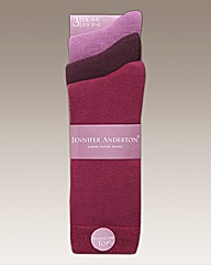 Pack of 6 Ladies Plain Socks