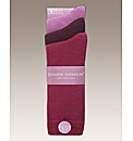 Pack of 6 Ladies Plain Socks