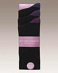 Pack of 6 Ladies Plain Socks