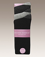 Pack of 6 Ladies Plain Socks