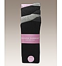 Pack of 6 Ladies Plain Socks