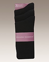 Pack of 6 Ladies Plain Socks