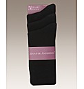 Pack of 6 Ladies Plain Socks