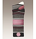 Pack of 6 Ladies Jacquard Socks