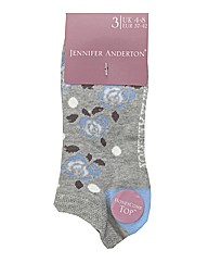 Pack of 6 Ladies Jacquard Socks