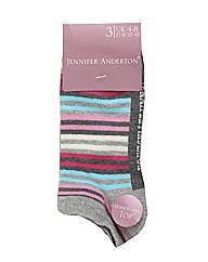 Pack of 6 Ladies Jacquard Socks