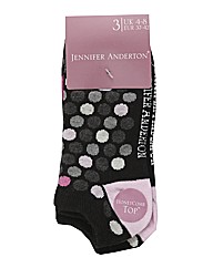 Pack of 6 Ladies Jacquard Socks