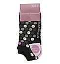 Pack of 6 Ladies Jacquard Socks