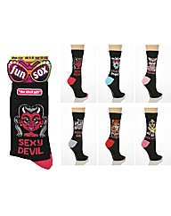 Pack of 6 Ladies Fun Socks
