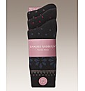 Pack of 6 Ladies Thermal Socks