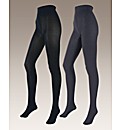 Naturally Close Pack of 2 Opaque Tights